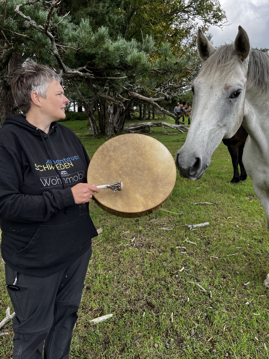 Drums and healing with Sandra